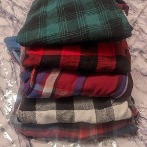 Bundle Lot 5 Flannel Button Downs (Men's small)